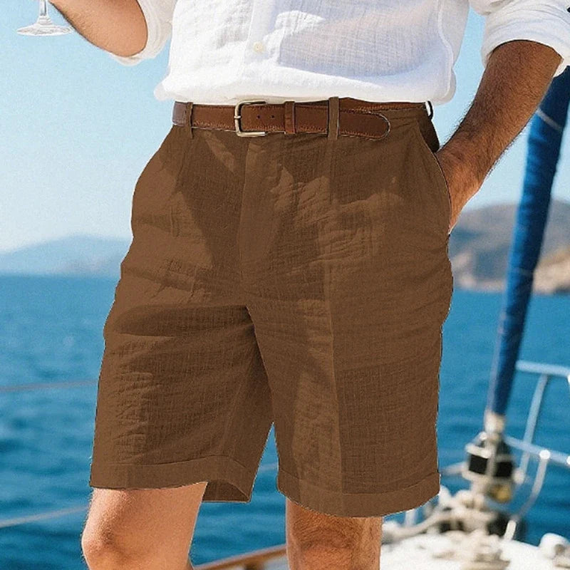Zalecta | Pantaloni corti in lino traspiranti