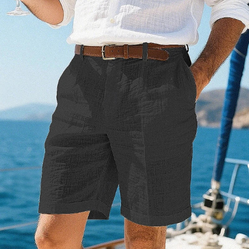 Zalecta | Pantaloni corti in lino traspiranti