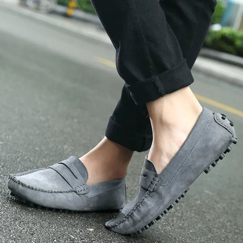 Loafers in suede casual
