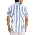 Zalecta | Camicia a Strisce Riviera Maniche Corte