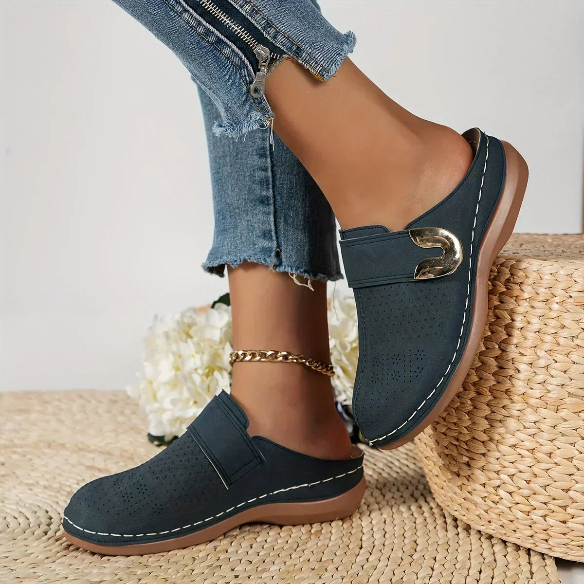 Marel - Eleganti Sandali con Zeppa Sostenitori