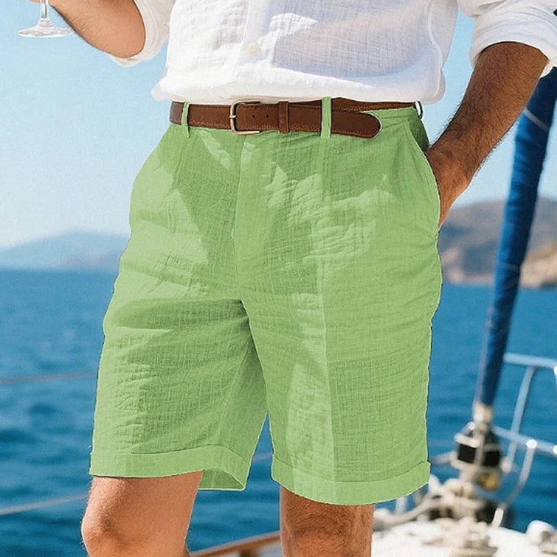 Zalecta | Pantaloni corti in lino traspiranti