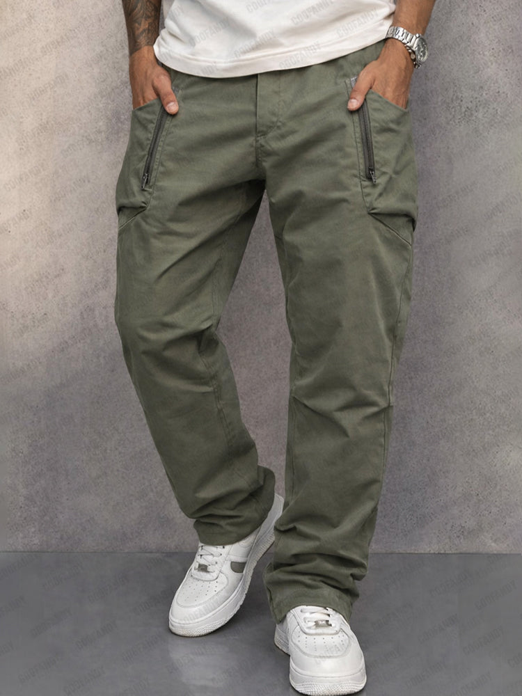 Zalecta | Pantaloni Cargo in Cotone Premium