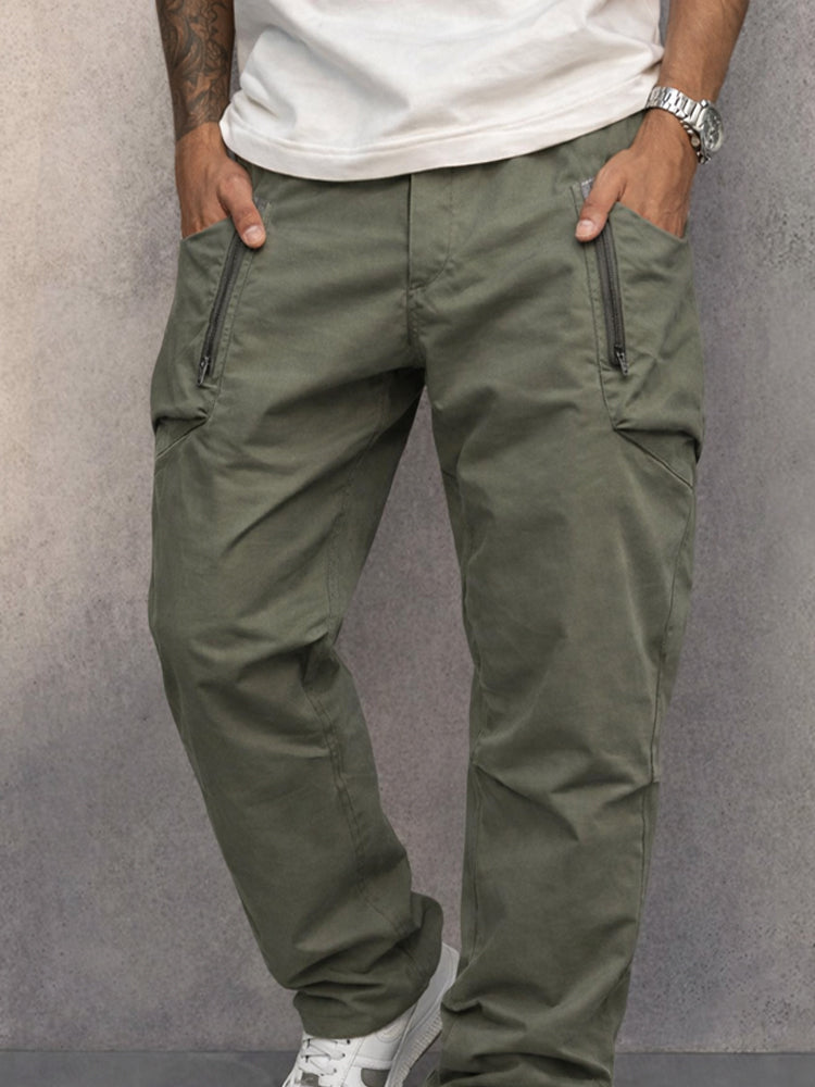 Zalecta | Pantaloni Cargo in Cotone Premium