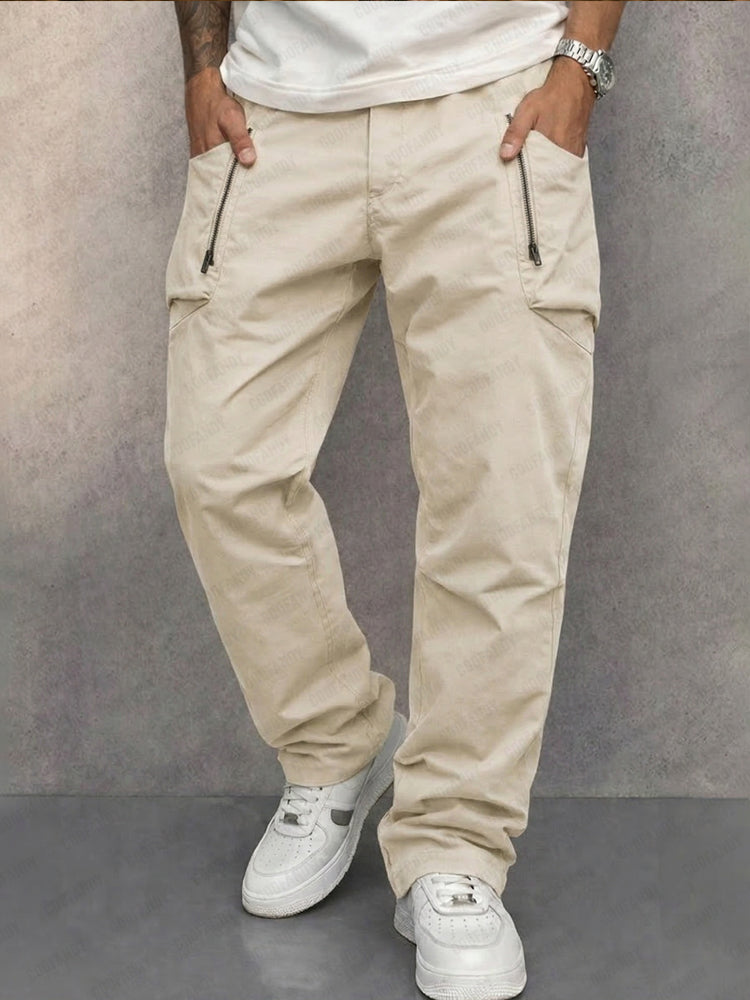 Zalecta | Pantaloni Cargo in Cotone Premium
