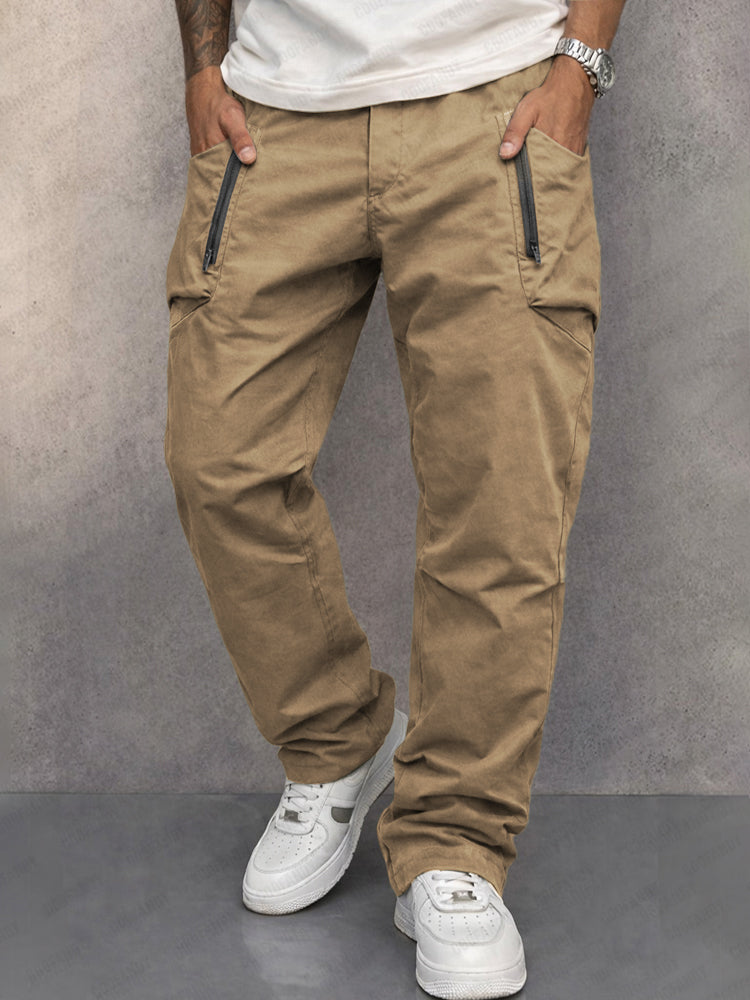 Zalecta | Pantaloni Cargo in Cotone Premium