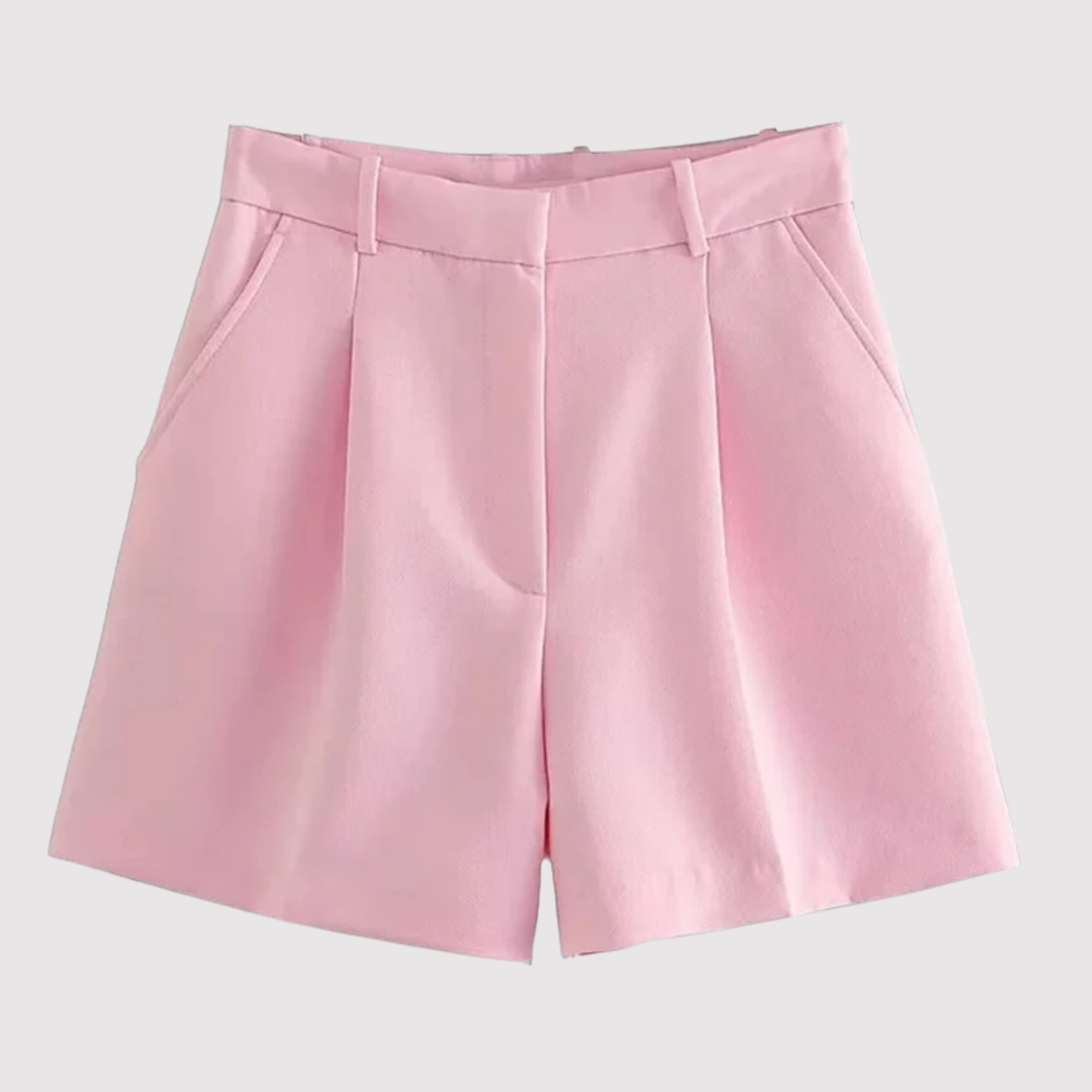Rozenn | Pantaloni Corti Eleganti a Vita Alta