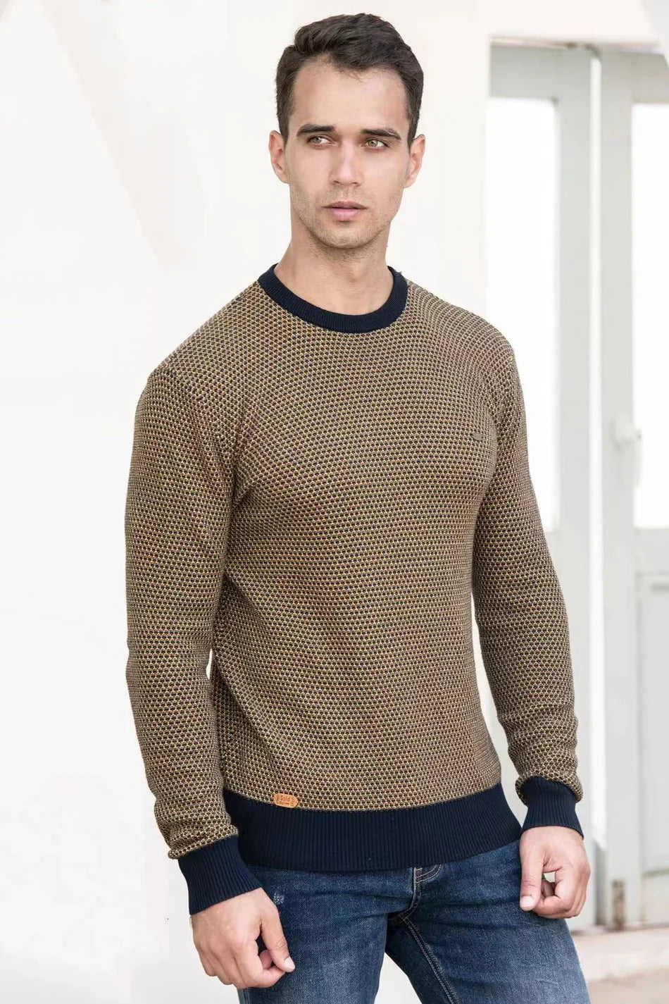 Steinmann | Maglione da uomo con motivo a rombi