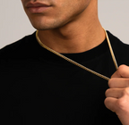 Collana Cuban Link in Oro per Uomini - Catena Robusta in Acciaio Inossidabile