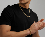 Collana Cuban Link in Oro per Uomini - Catena Robusta in Acciaio Inossidabile