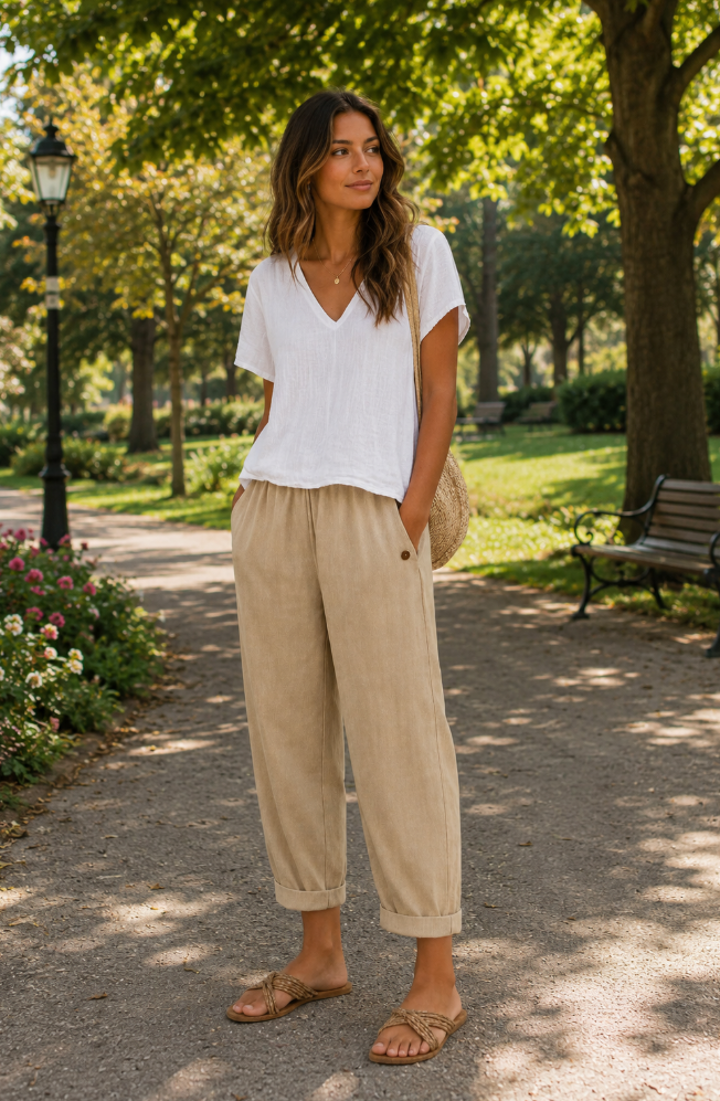Margaux | Pantaloni in lino leggeri