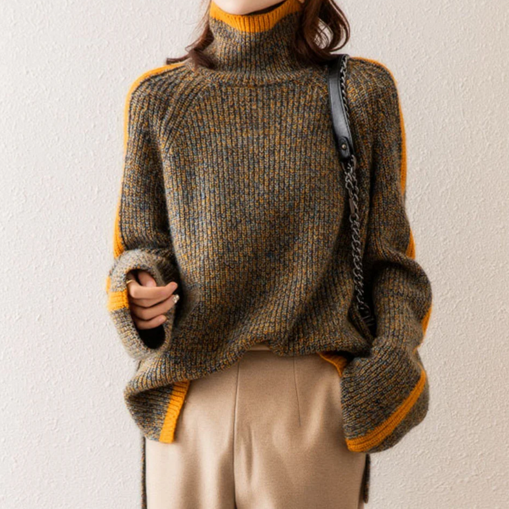 EVA I Pullover con colletto alto