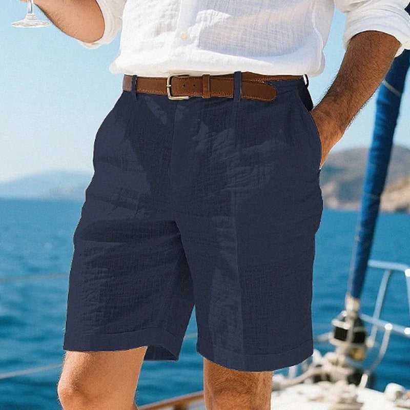 Zalecta | Pantaloni corti in lino traspiranti