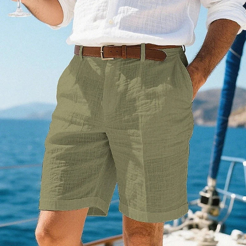 Zalecta | Pantaloni corti in lino traspiranti