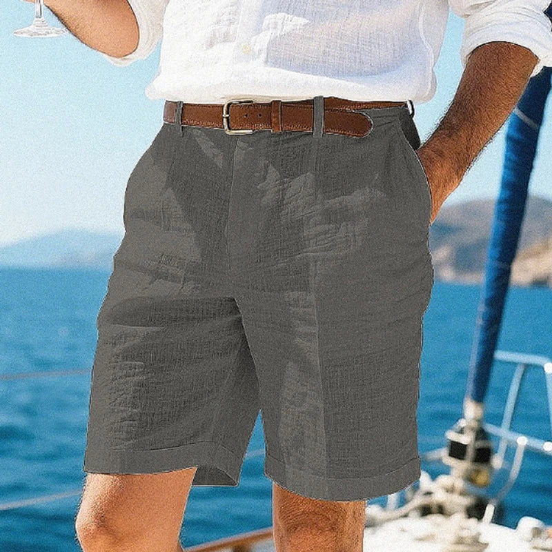 Zalecta | Pantaloni corti in lino traspiranti