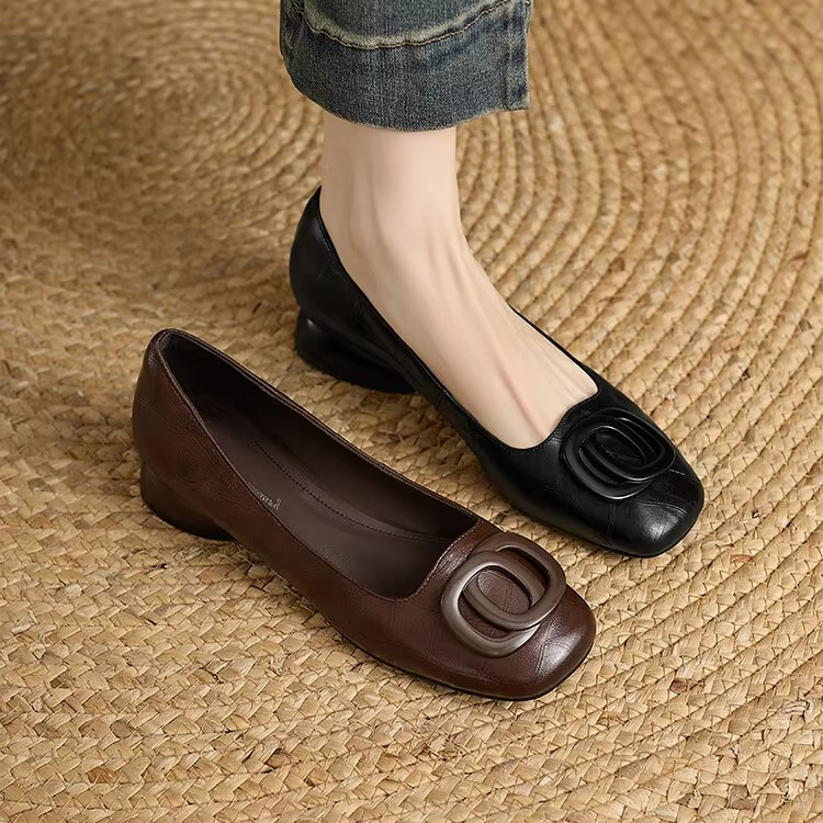 Ballerine in pelle di oppio