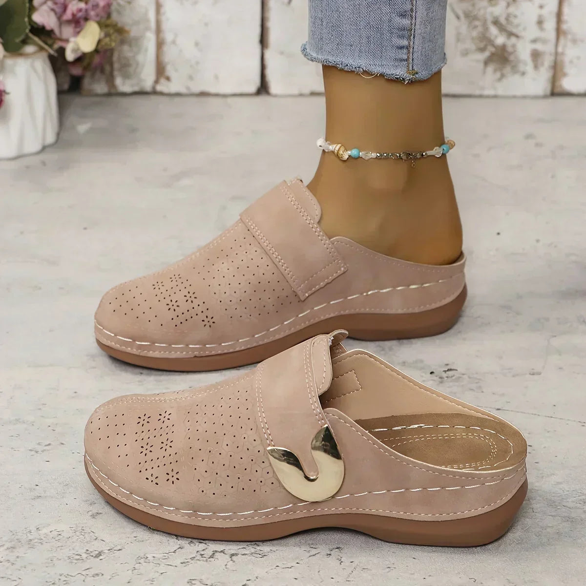 Marel - Eleganti Sandali con Zeppa Sostenitori