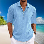 Tyler - Camicia casual a maniche lunghe in lino