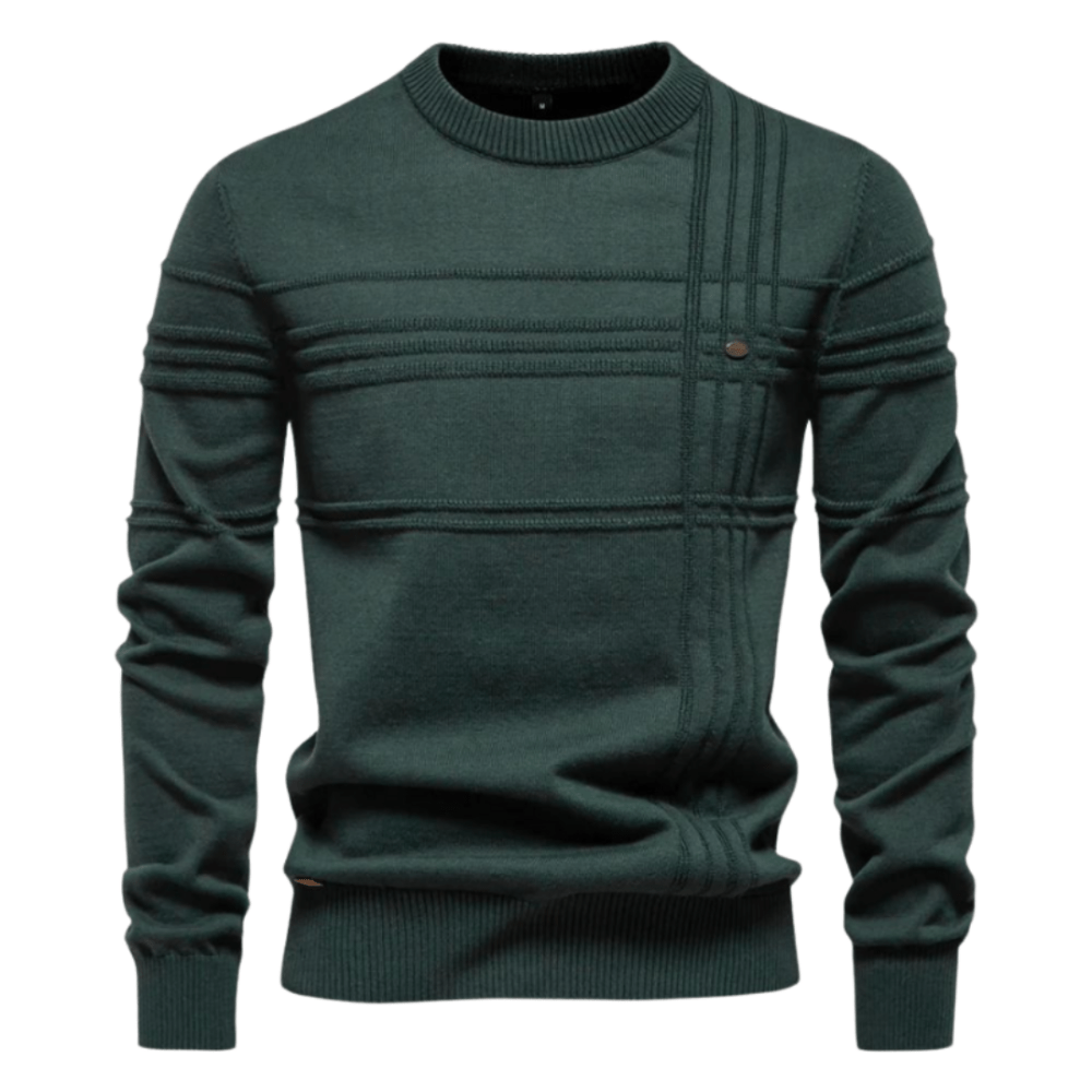 De Lorenz | Maglione Premium da Uomo con Motivo a Riquadri