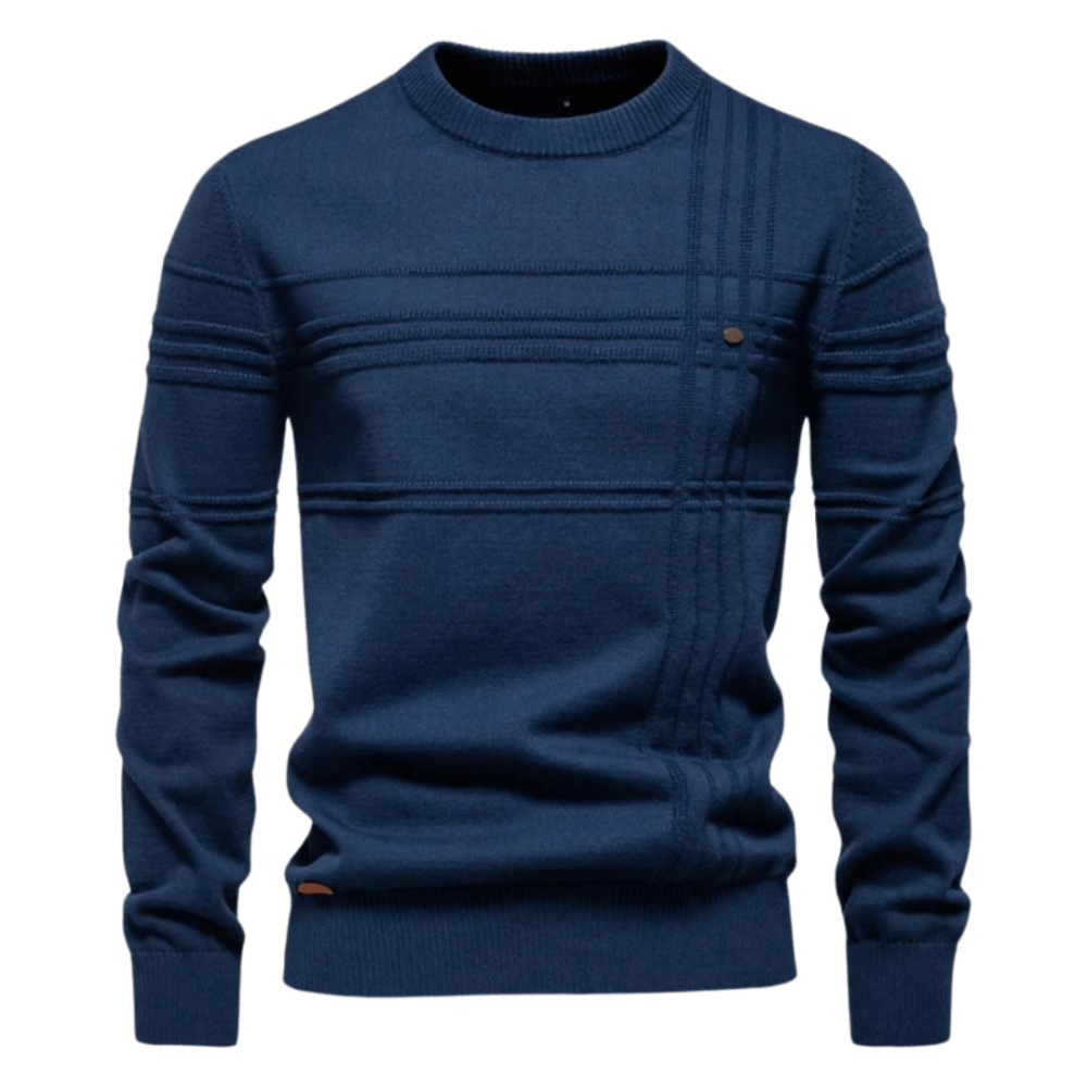 De Lorenz | Maglione Premium da Uomo con Motivo a Riquadri