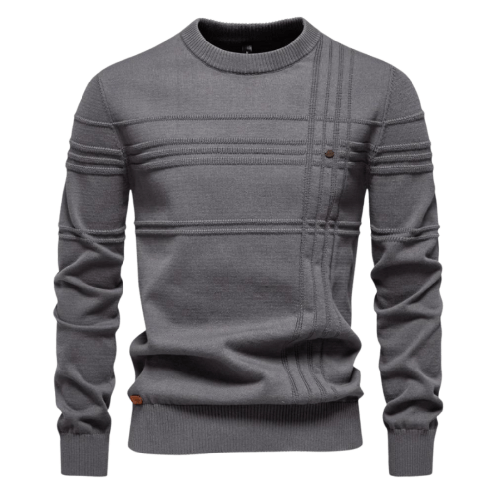De Lorenz | Maglione Premium da Uomo con Motivo a Riquadri