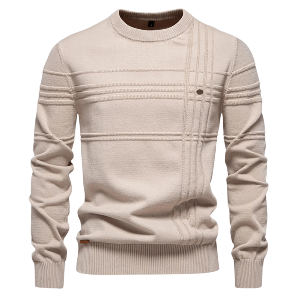 De Lorenz | Maglione Premium da Uomo con Motivo a Riquadri