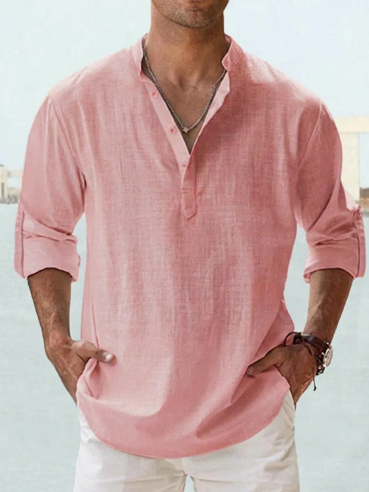 Daniel | Camicia estiva in lino mediterraneo
