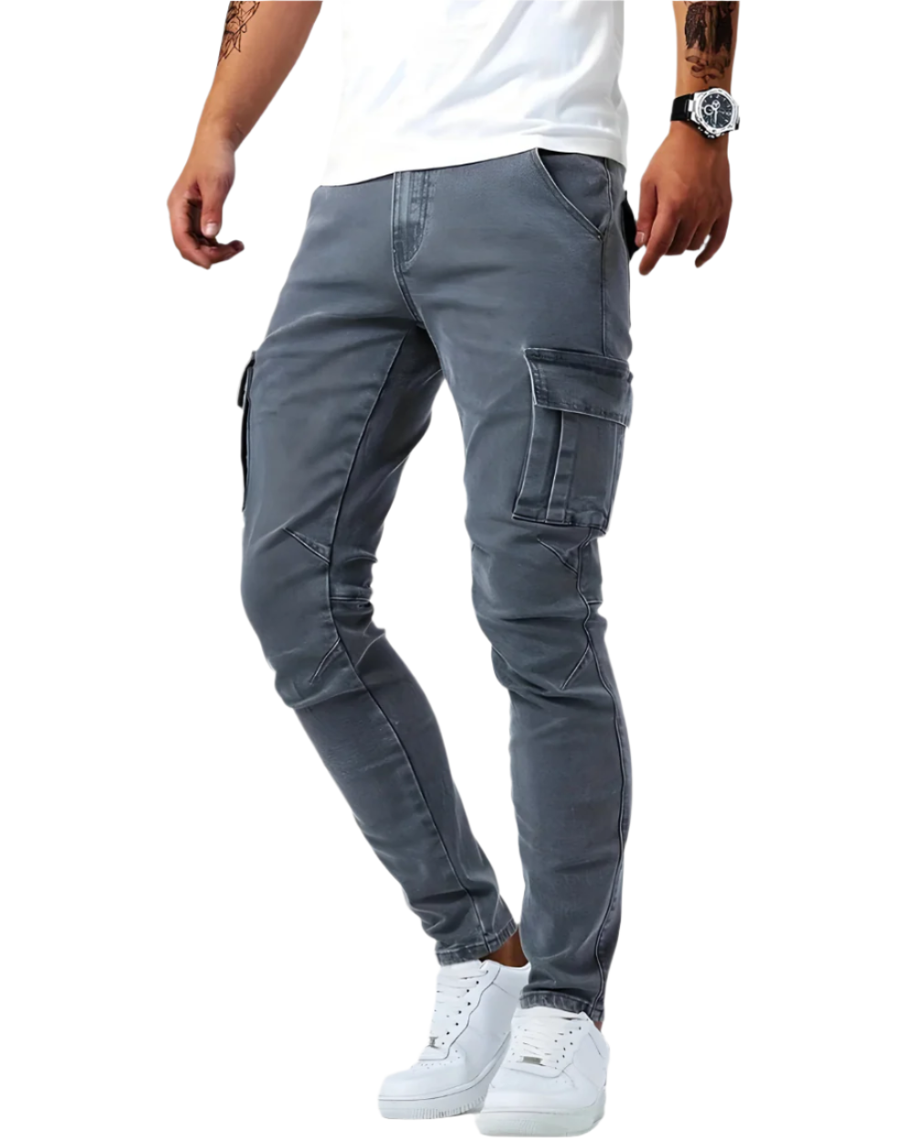 Zalecta™ Pantaloni Cargo Uomo - Pantaloni da Lavoro Elasticizzati con Molte Tasche