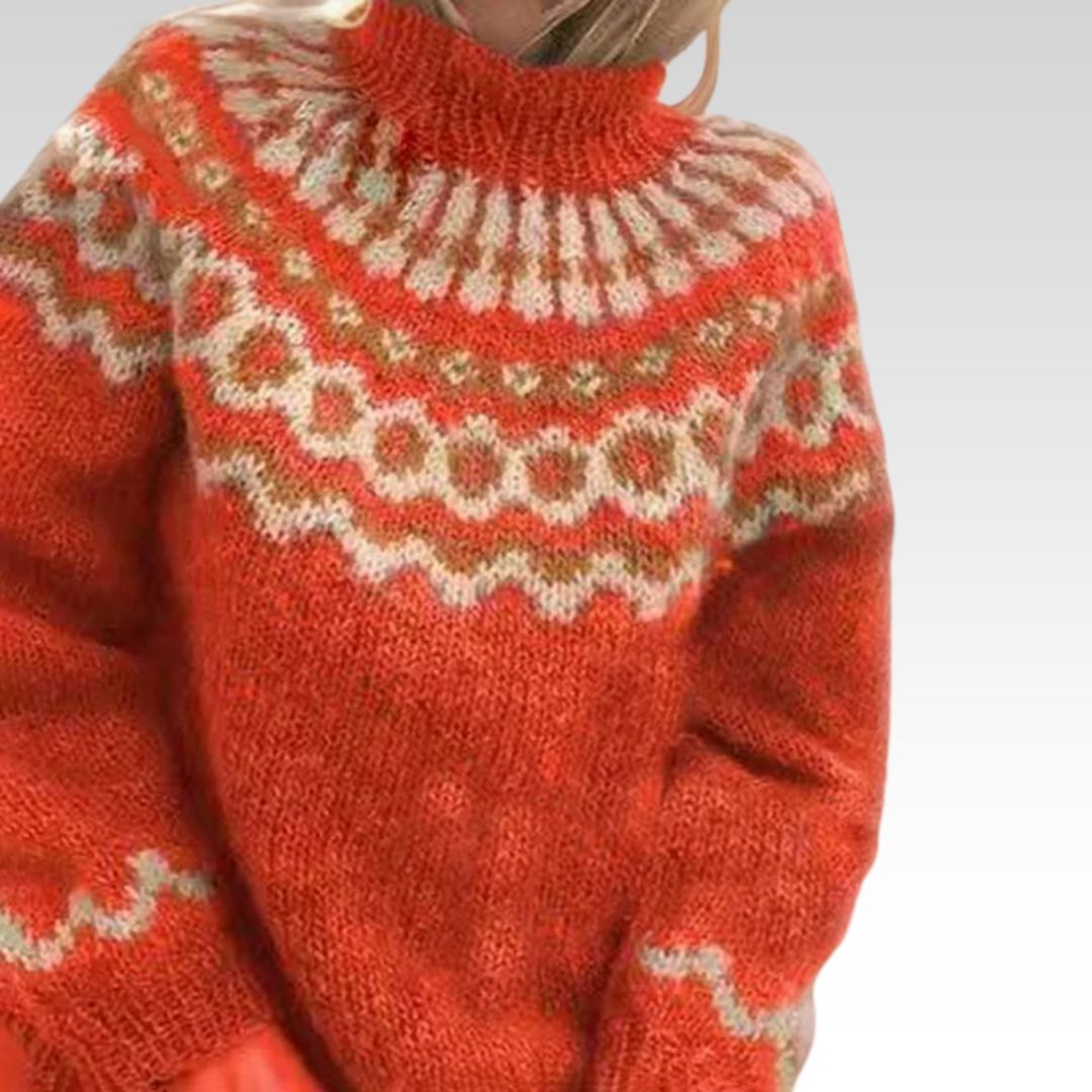 Sylvia™| Maglione elegante a collo alto