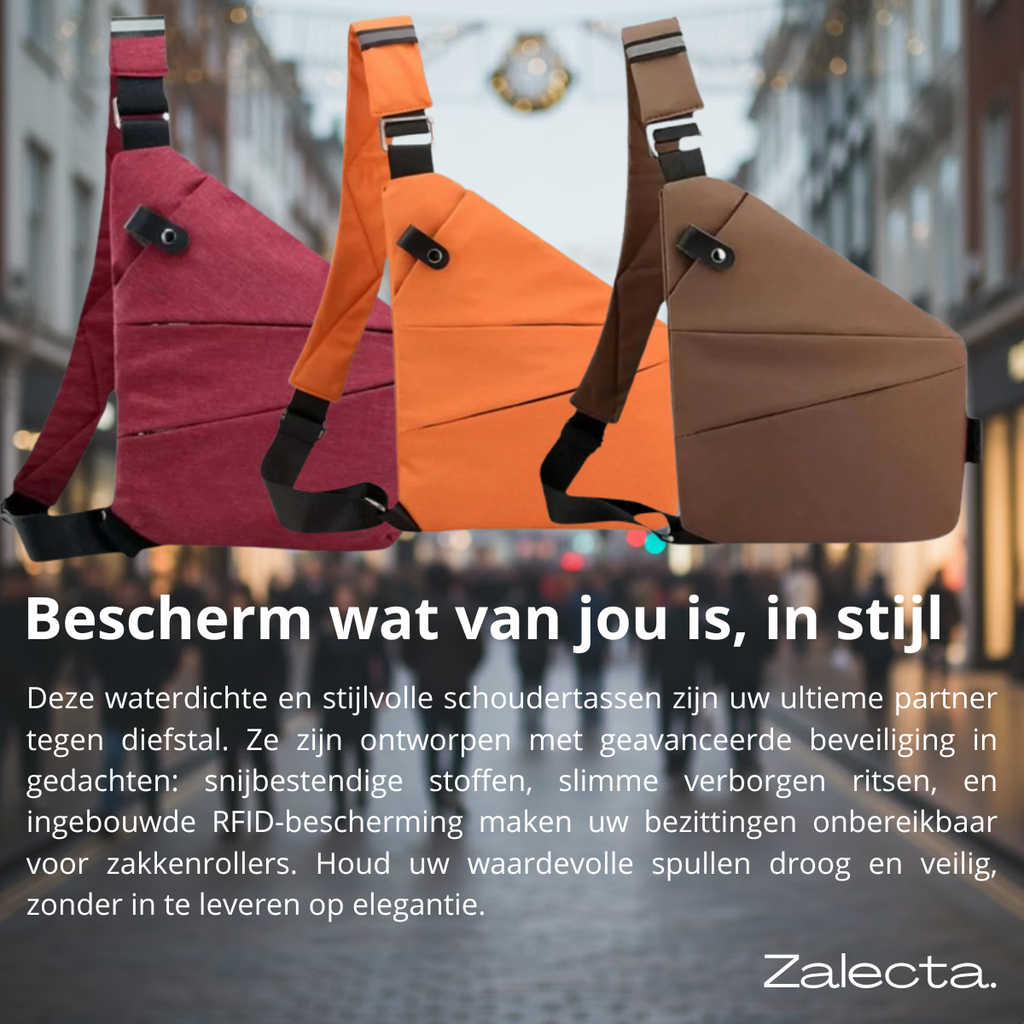 SecuWalker Borsa a Spalla Anti-Furto - Borsa a Crossbody Impermeabile