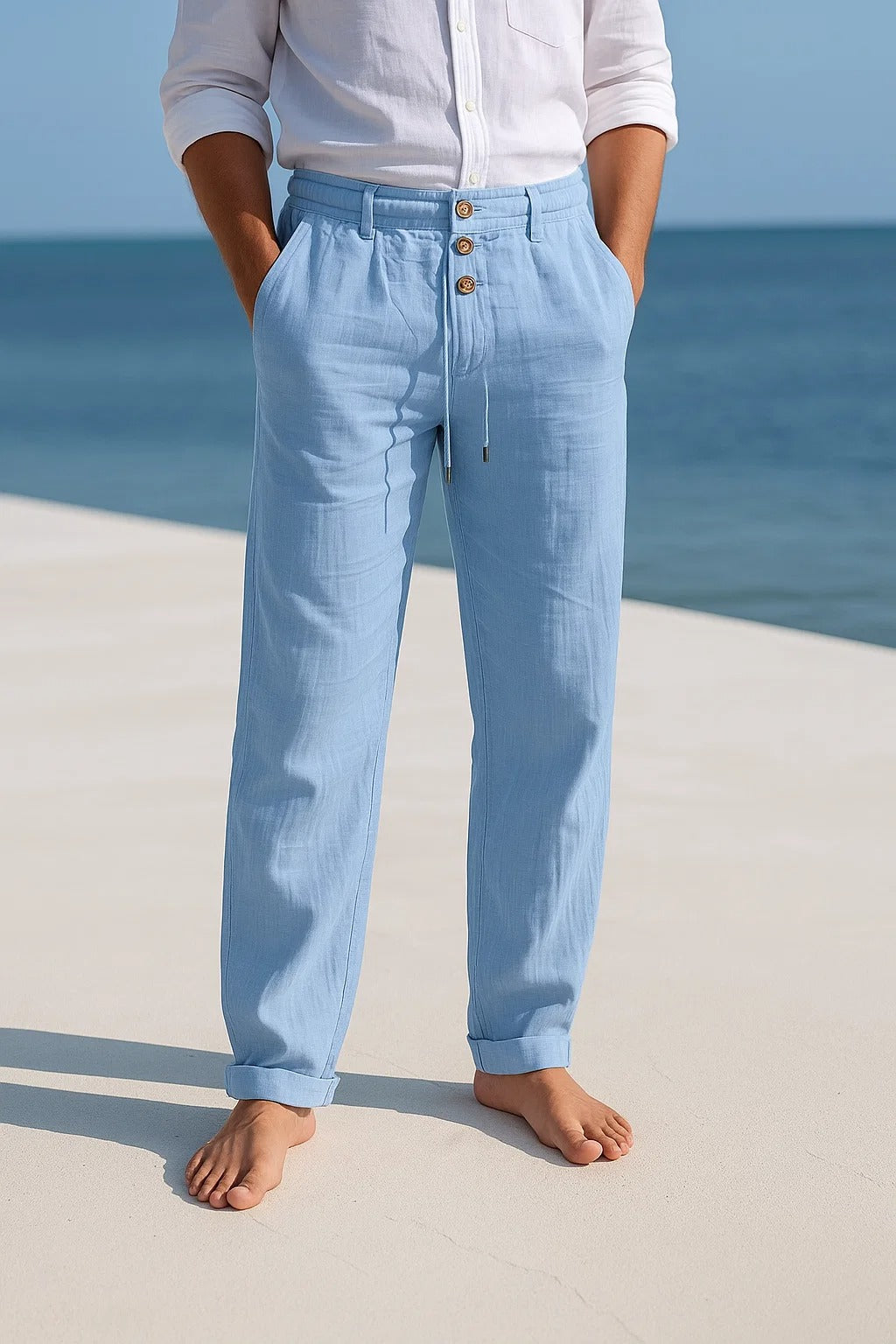 MORETTI MILANO | Pantaloni in Lino Leggeri
