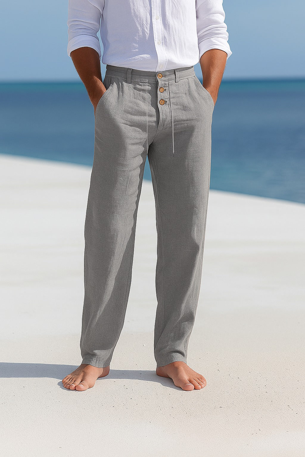 MORETTI MILANO | Pantaloni in Lino Leggeri
