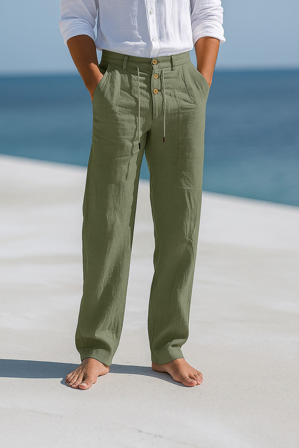 MORETTI MILANO | Pantaloni in Lino Leggeri