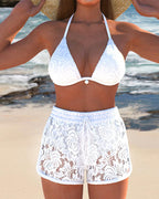 Laluna® | Elegante bikini in pizzo monocolore