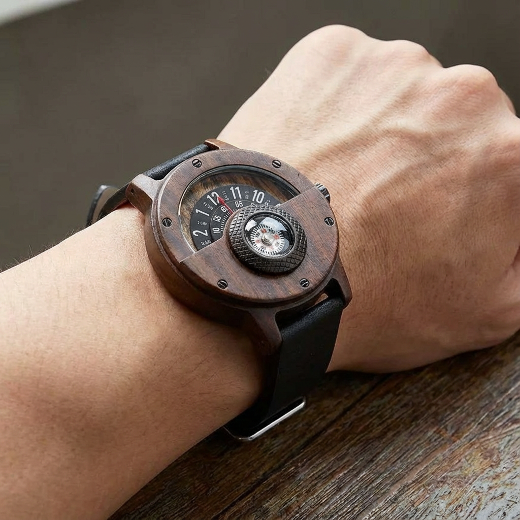 Orologio in Legno Helvani