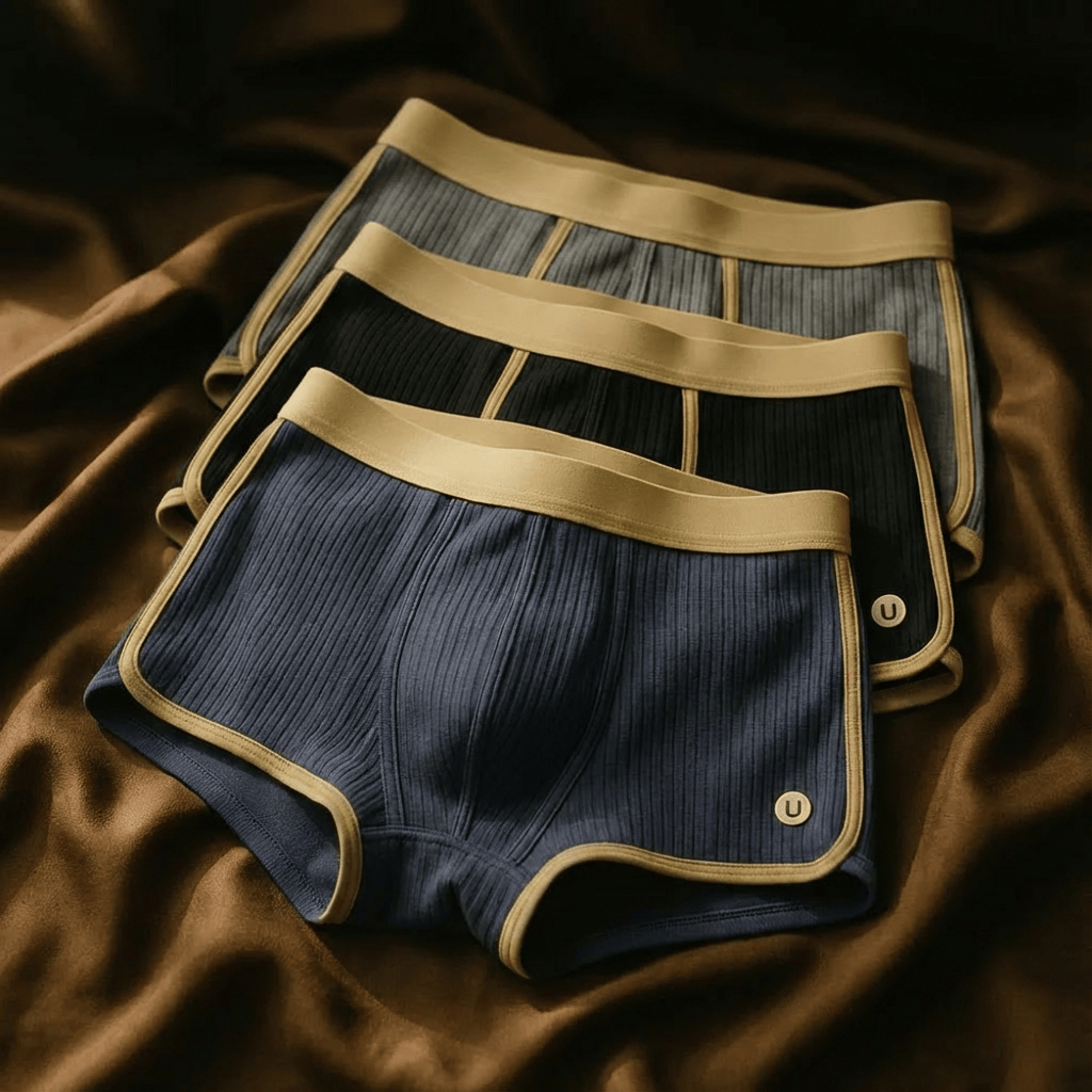 Set di boxer in cotone a coste Zalecta (3 pezzi)