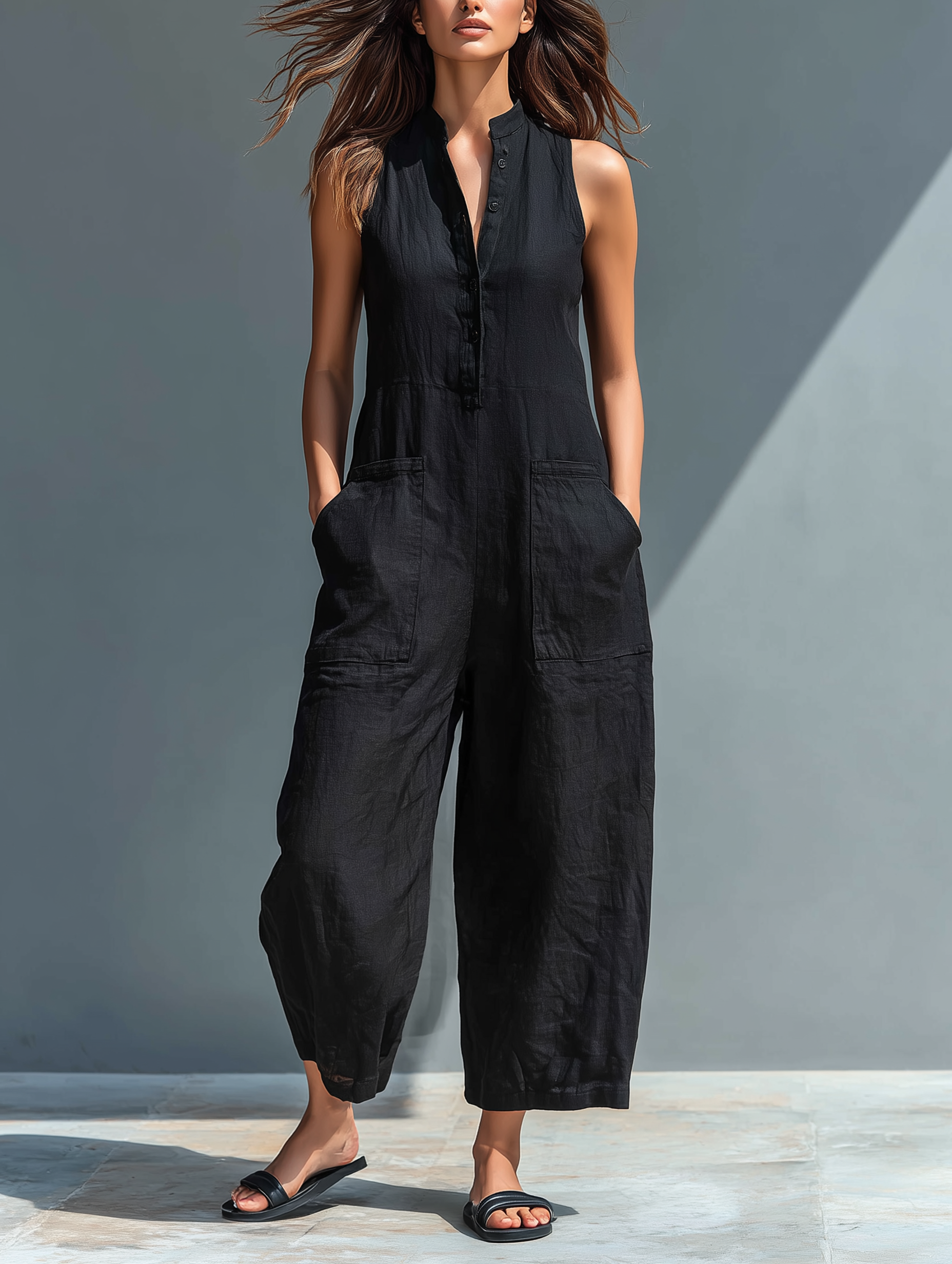 Lucinda | Elegante jumpsuit senza maniche