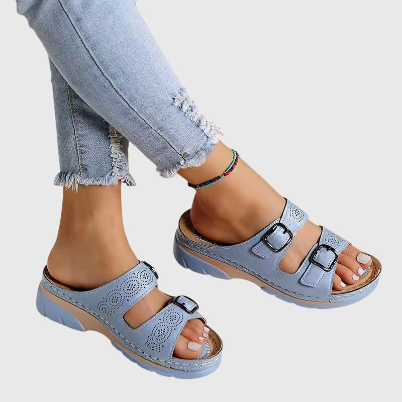 Diora™ | Sandali in pelle ortopedici