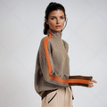 Lindemann Atelier | Malou – Maglione a collo alto con strisce a contrasto