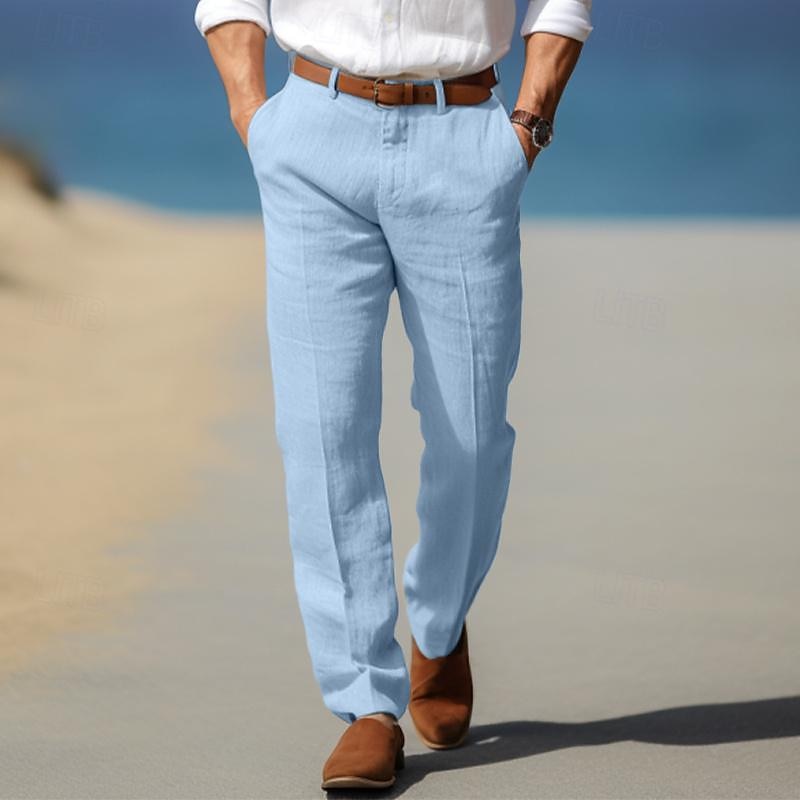 Luc | Pantaloni in Lino da Uomo