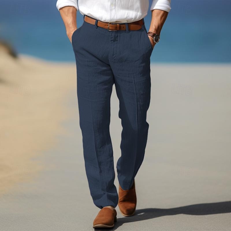 Luc | Pantaloni in Lino da Uomo