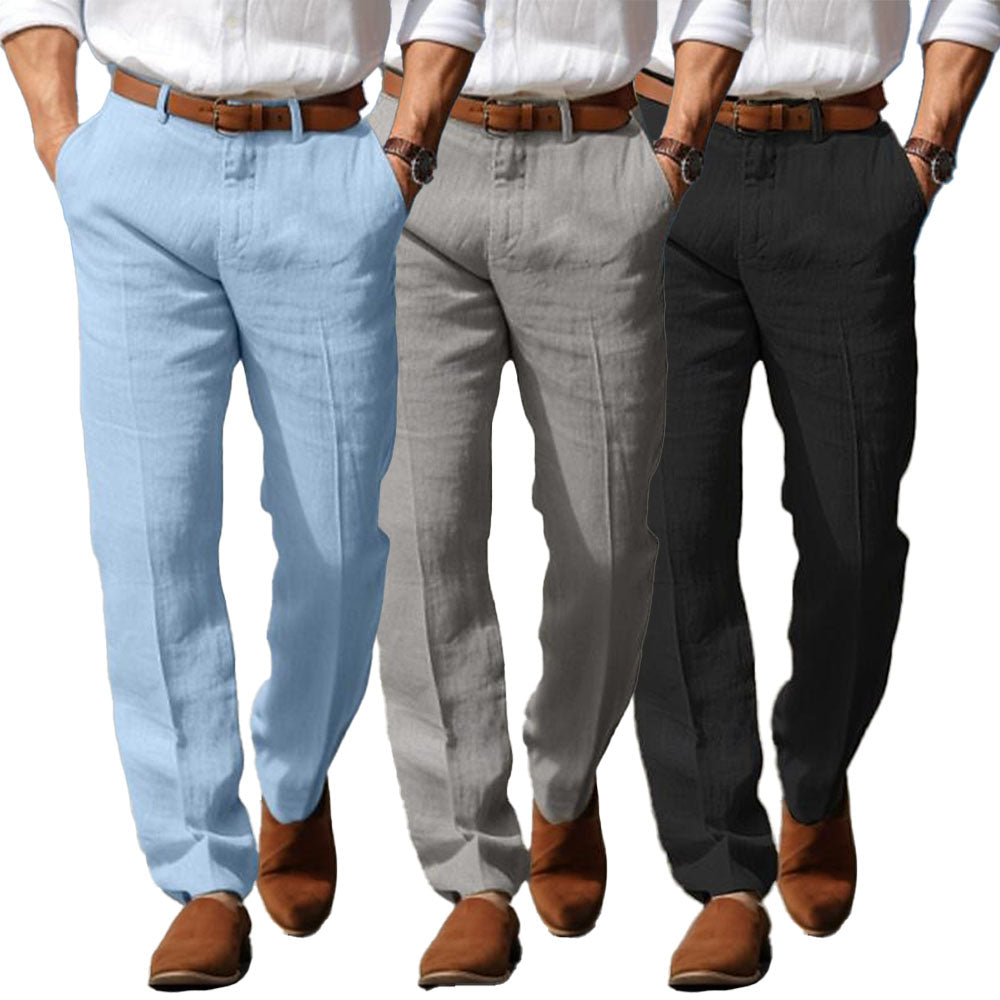 Luc | Pantaloni in Lino da Uomo