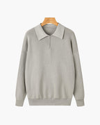 Arno | Maglione in Cotone con Mezza Zip