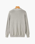 Arno | Maglione in Cotone con Mezza Zip