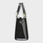 Olivia - Borsa a mano con stampa coccodrillo lucido