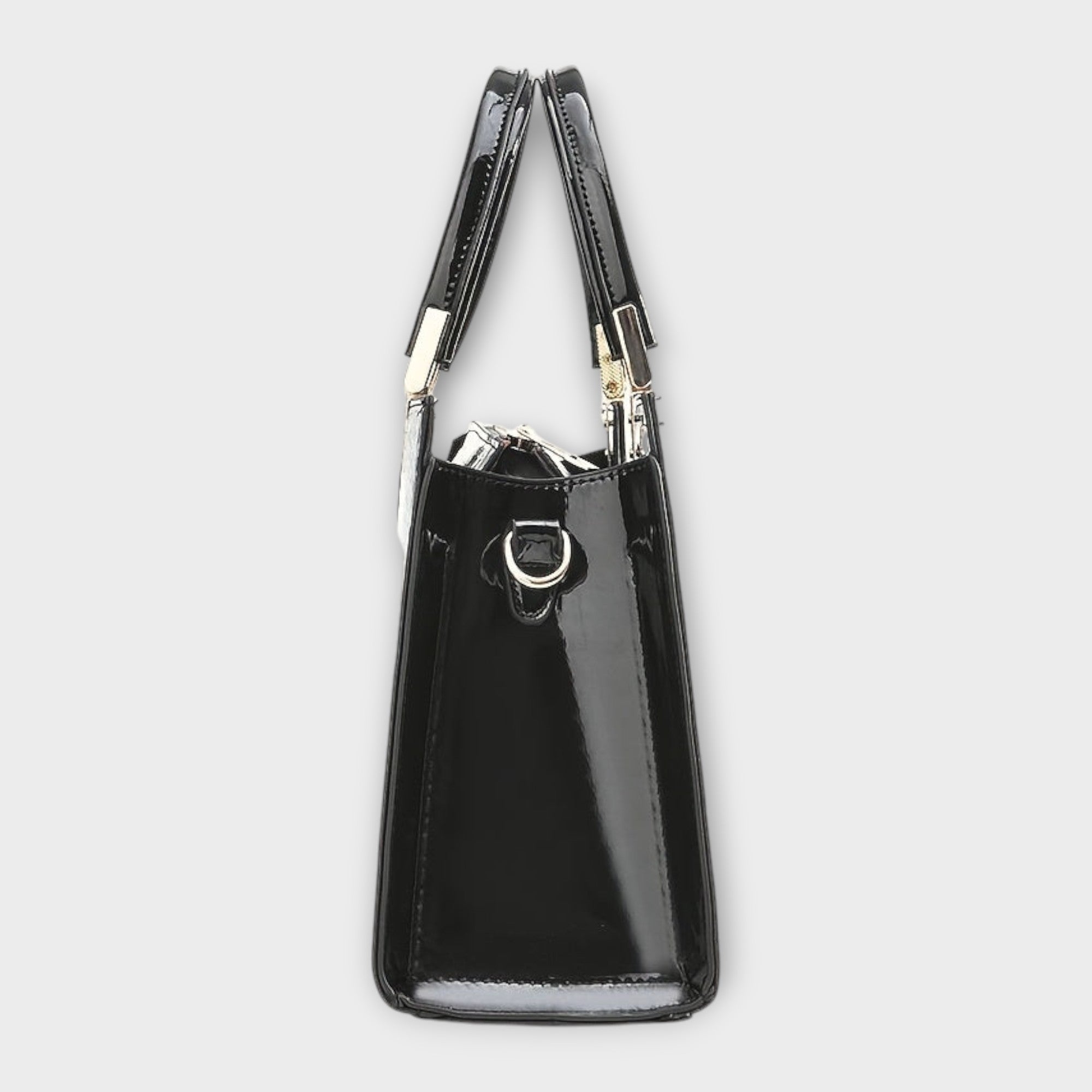 Olivia - Borsa a mano con stampa coccodrillo lucido
