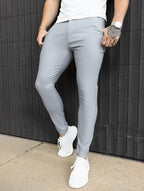 Felix Pantaloni Slim Fit Stretch Uomo - Grigio Chiaro