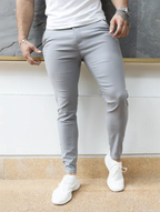 Felix Pantaloni Slim Fit Stretch Uomo - Grigio Chiaro