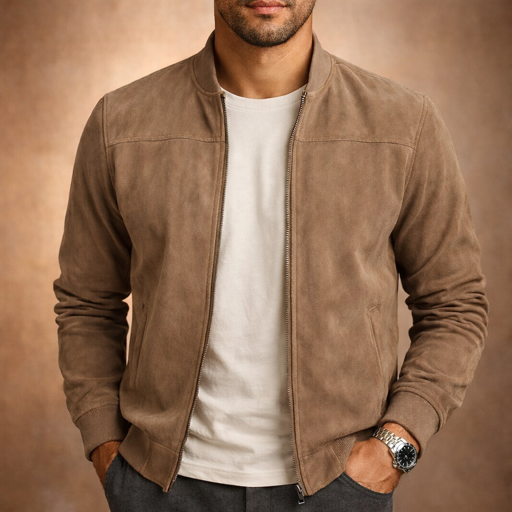 Jules | Elegante Giacca in Suede per Uomo
