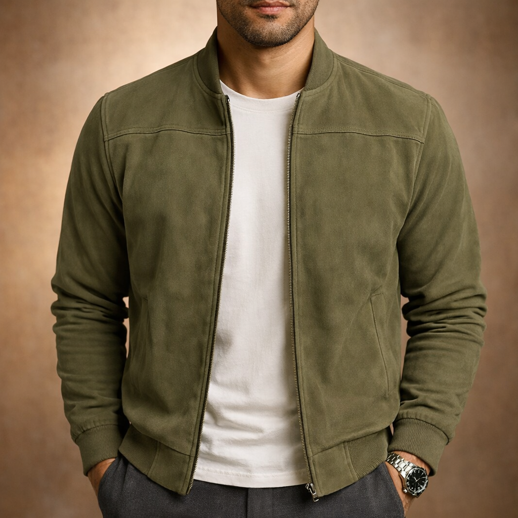 Jules | Elegante Giacca in Suede per Uomo